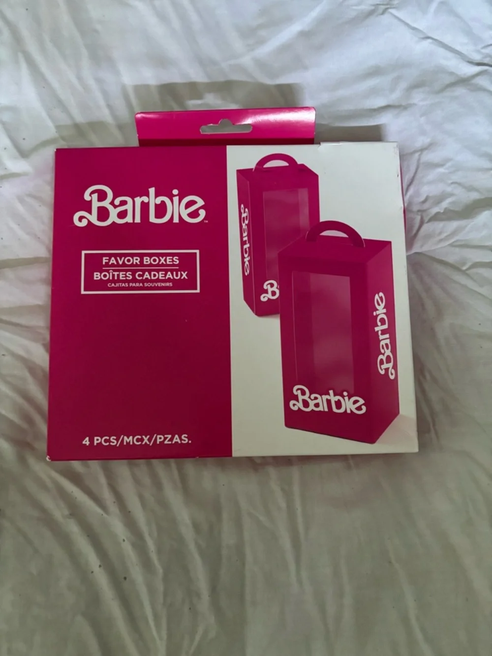 Barbie Hot Pink Gift Favor Boxes Pack